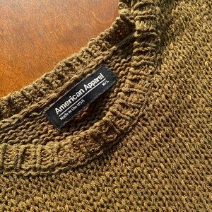 American Apparel knitted/cropped muscle tank